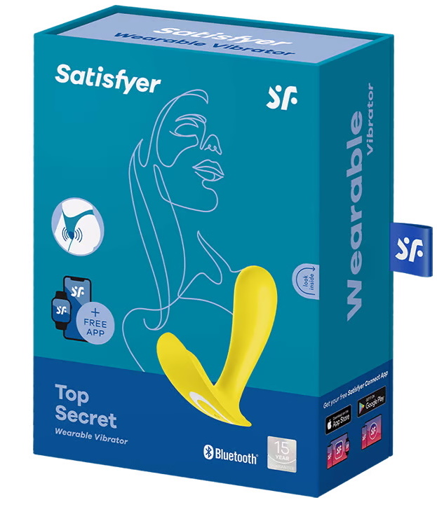 Фото Satisfyer, Германия Вагинальный смарт-стимулятор для ношения Satisfyer Top Secret желтый