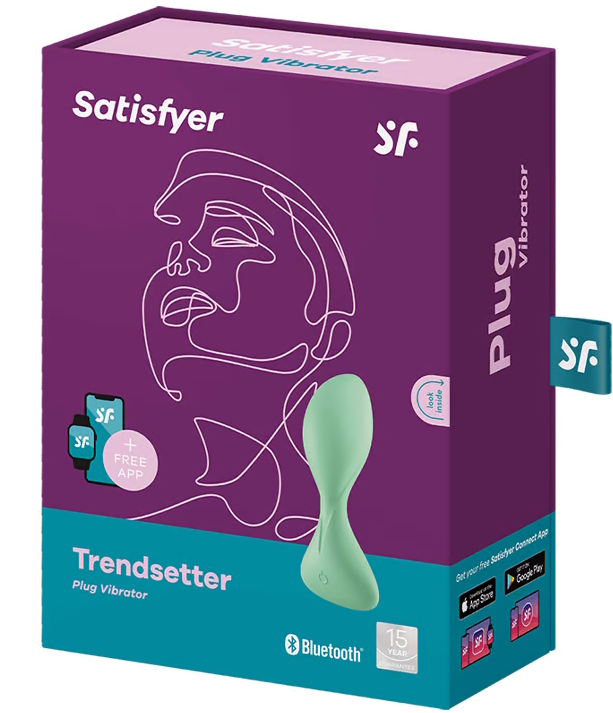 Фото Satisfyer, Германия Анальный смарт-стимулятор с вибрацией Satisfyer Trendsetter зеленый