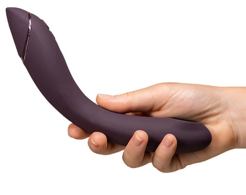 Фото Womanizer, Германия Вакуумный стимулятор точки G с вибрацией Womanizer OG бордовый
