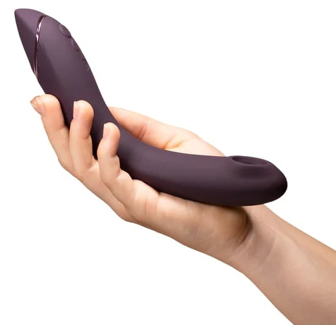 Фото Womanizer, Германия Вакуумный стимулятор точки G с вибрацией Womanizer OG бордовый