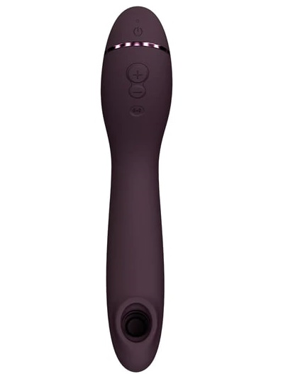Фото Womanizer, Германия Вакуумный стимулятор точки G с вибрацией Womanizer OG бордовый