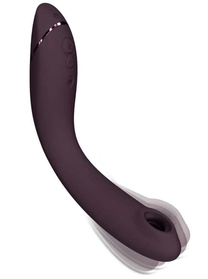 Фото Womanizer, Германия Вакуумный стимулятор точки G с вибрацией Womanizer OG бордовый