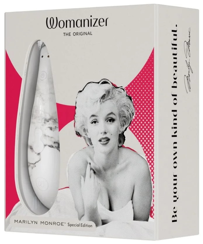Фото Womanizer, Германия Бесконтактный стимулятор клитора Womanizer Marilyn Monroe White Marble​