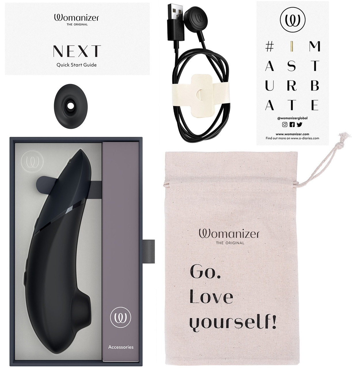 Фото Womanizer, Германия Бесконтактный вакуумно-волновой стимулятор клитора Womanizer Next черный