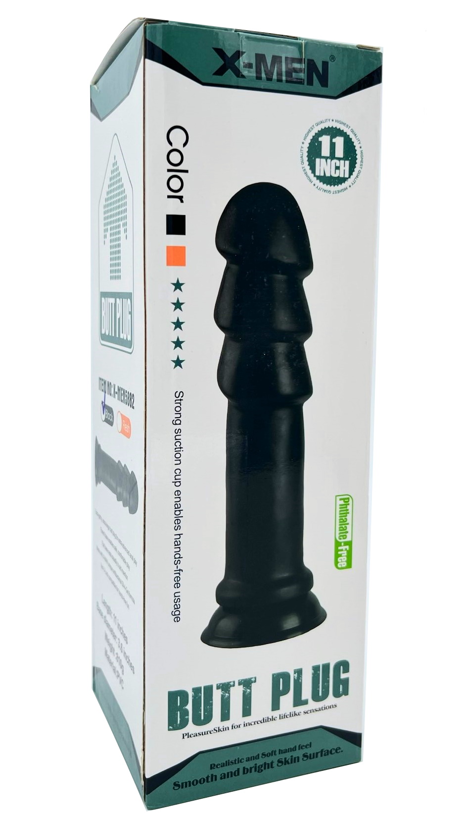 Изображение Nlonely, Китай Черный фаллоимитатор X-Men Butt Plug 28 см