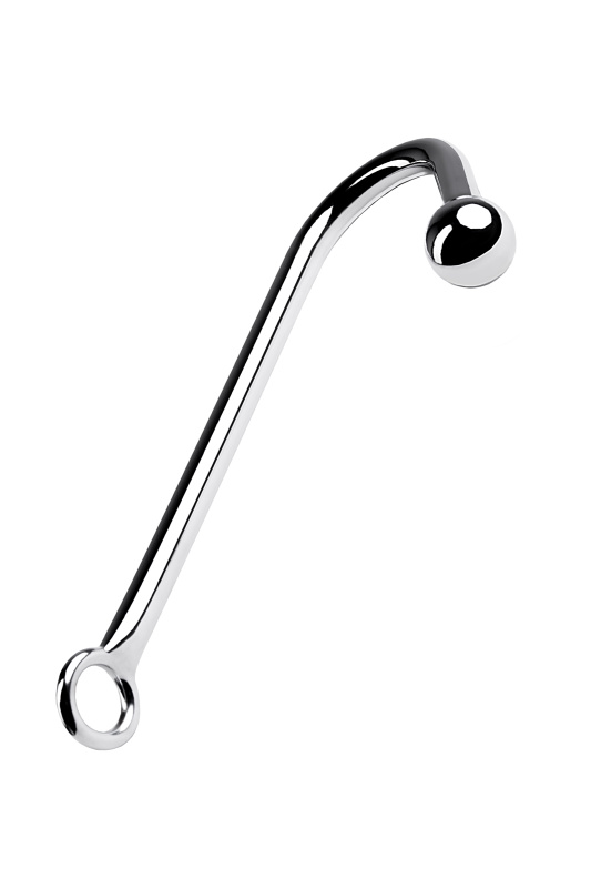 Изображение Attitude Solution Ltd Крюк анальный с шаром Metal by TOYFA, металл, серебряный, 37 см