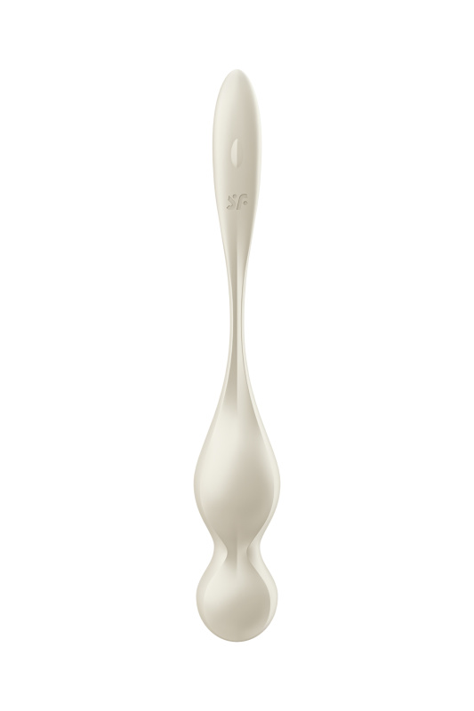 Изображение Satisfyer, Германия Вагинальные шарики с вибрацией Satisfyer Love Birds 1 Connect App, белый, 22,2 см