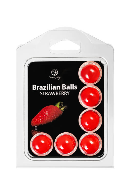 Secret play, Испания Массажное масло SECRET PLAY BRAZILIAN BALLS, клубника, 6 х 4 гр — купить в Минске Фото Secret play, Испания Массажное масло SECRET PLAY BRAZILIAN BALLS, клубника, 6 х 4 гр