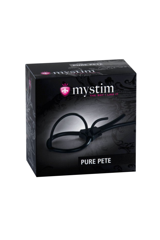 Фото MYSTIM Электросбруя Mystim Pure Pete, силикон, черный, 14 см