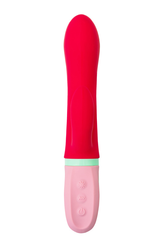 Flovetta by toyfa, Китай Вибратор с клиторальным стимулятором Flovetta PETUNIA, силикон, красный, 19 см — купить в Минске Фото Flovetta by toyfa, Китай Вибратор с клиторальным стимулятором Flovetta PETUNIA, силикон, красный, 19 см