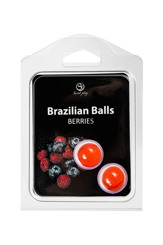 Фото Secret play, Испания Массажное масло SECRET PLAY BRAZILIAN BALLS, ягоды, 2 х 4 гр