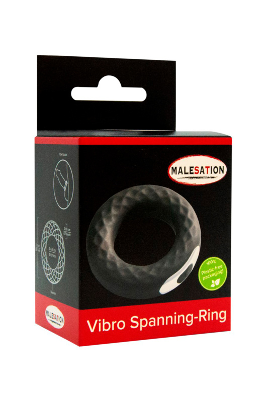 Эрекционное виброкольцо MALESATION Vibro Spanning, силикон, черный, 4 см — купить в Минске Фото Эрекционное виброкольцо MALESATION Vibro Spanning, силикон, черный, 4 см