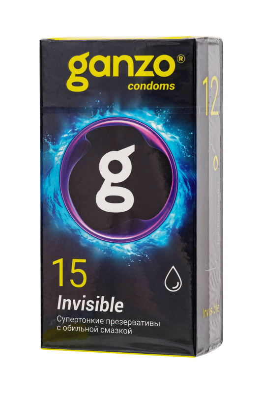 Презервативы Ganzo, Invisible, супер тонкие, латекс,18 см, 5,2 см, 15 шт. — купить в Минске Фото Презервативы Ganzo, Invisible, супер тонкие, латекс,18 см, 5,2 см, 15 шт.