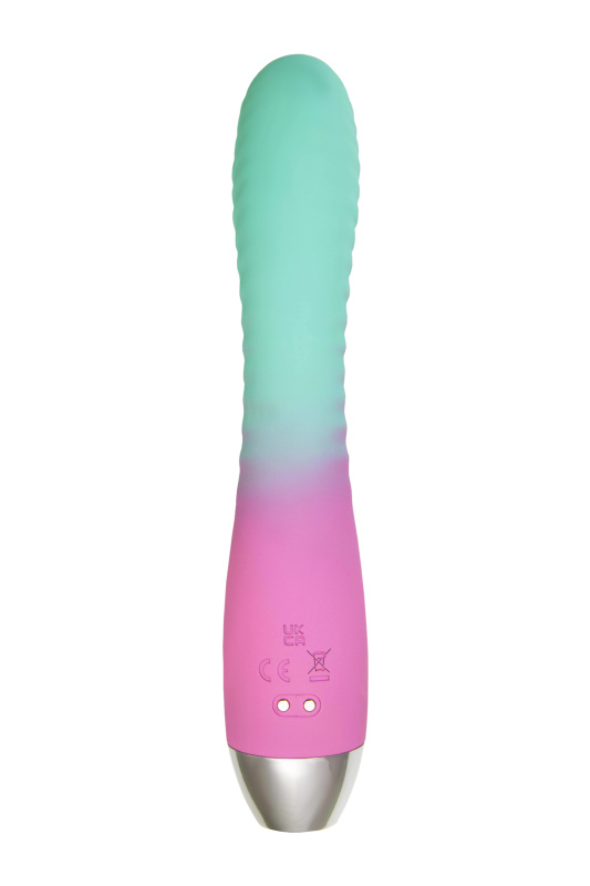 Изображение Flovetta by toyfa, Китай Вибратор с изогнутой головкой Flovetta AZALIA, силикон, мятно-розовый, 20,5 см