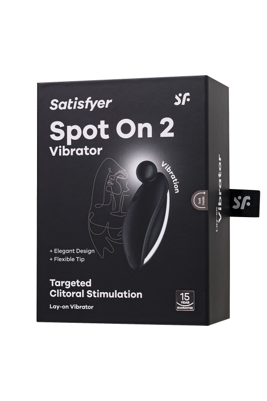 Фото Satisfyer, Германия Мини-вибратор для стимуляции клитора Satisfyer Spot On 2, черный, 9 см