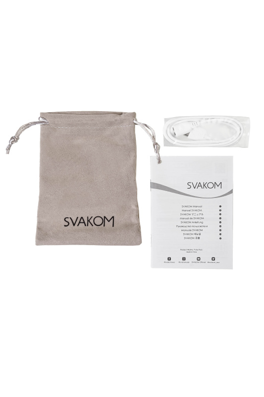 Фото Svakom, США Вакуумный стимулятор клитора Svakom Pulse Pure, силикон, розовый, 12,9 см
