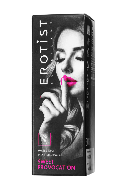 Изображение Erotist Lubricant Съедобный гель Erotist SWEET PROVOCATION: GRAPES (Сладкая провокация со вкусом винограда), 30 мл