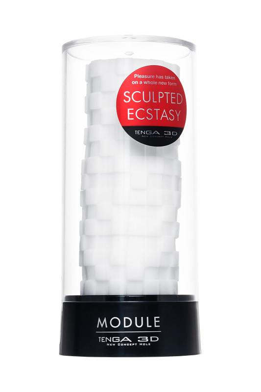 Фото Tenga, Япония Нереалистичный мастурбатор TENGA 3D Module, TPE, белый, 11,6 см