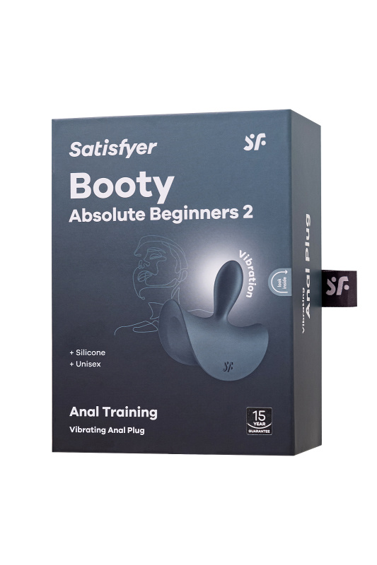 Satisfyer, Германия Анальная вибровтулка Satisfyer Booty Absolute Beginners 2, серый, 3,5 см — купить в Минске Фото Satisfyer, Германия Анальная вибровтулка Satisfyer Booty Absolute Beginners 2, серый, 3,5 см