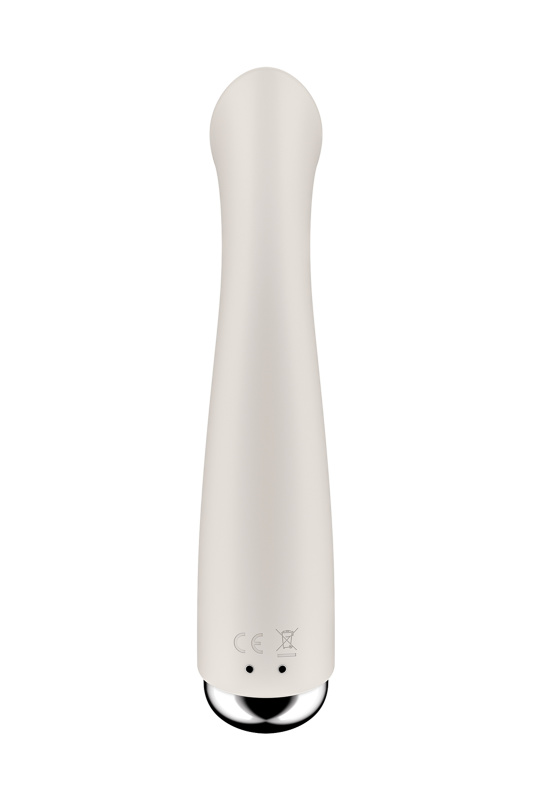 Фото  Вибратор для точки G  с ротацией Satisfyer Spinning G-Spot 1, силикон, бежевый, 16,8 см