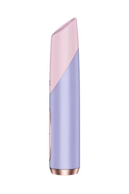 Фото  Мини-вибратор с 3D пульсацией Satisfyer Bold Kiss с USB-C зарядкой, силикон, ABS, розовый, 12,5 см