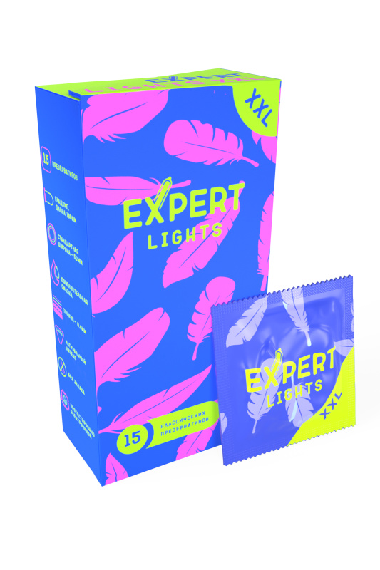 Фото  Презервативы EXPERT Lights XXL, ультратонкие, 15 шт
