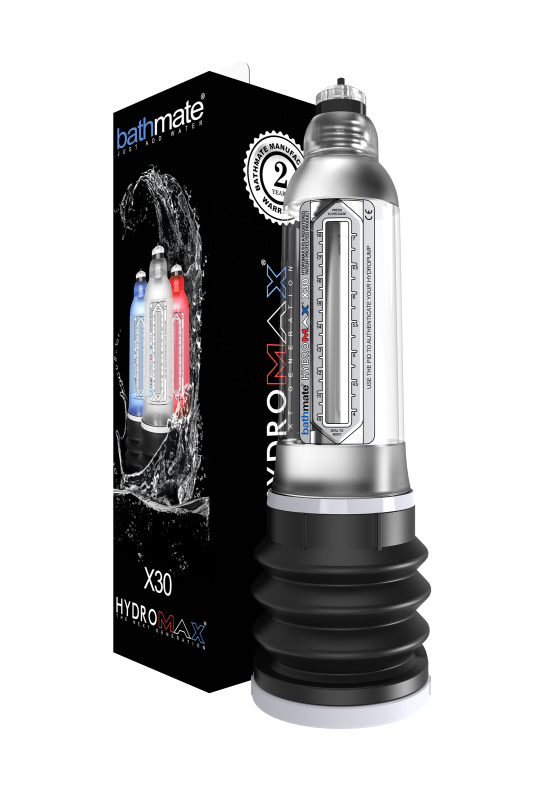 Фото Bathmate, Великобритания Гидропомпа Bathmate Hydromax X30, прозрачная, 30 см