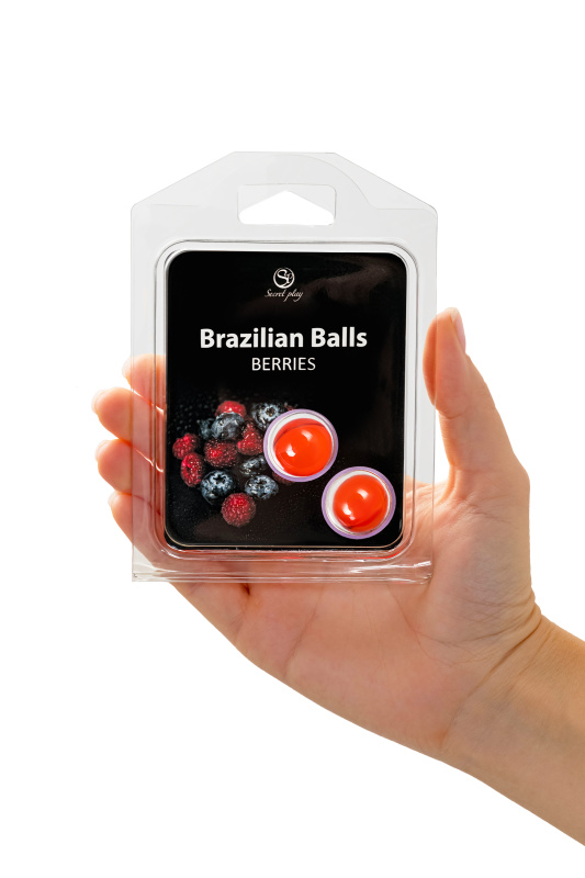 Фото Secret play, Испания Массажное масло SECRET PLAY BRAZILIAN BALLS, ягоды, 2 х 4 гр