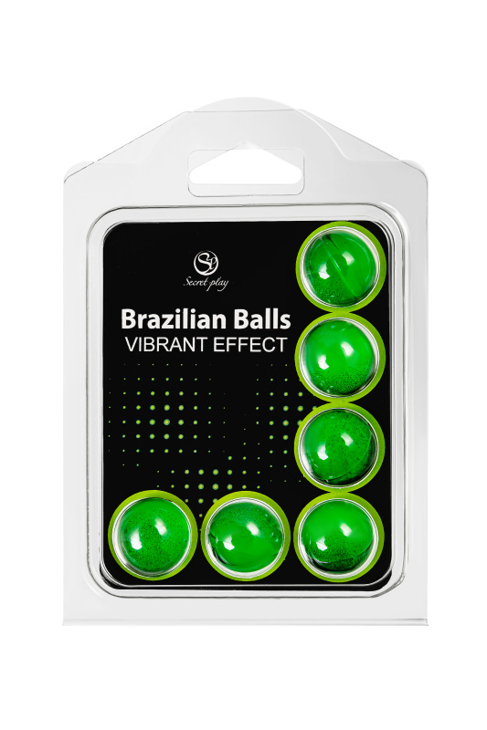 Secret play, Испания Массажное масло SECRET PLAY BRAZILIAN BALLS, с эффектом вибрации, 6 х 4 гр — купить в Минске Изображение Secret play, Испания Массажное масло SECRET PLAY BRAZILIAN BALLS, с эффектом вибрации, 6 х 4 гр