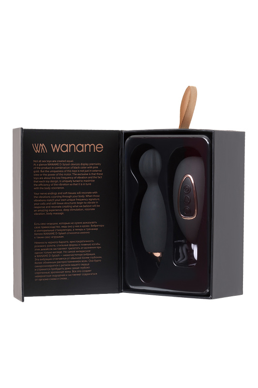 Waname D-splash Тренажер Кегеля WANAME D-SPLASH Eclipse, силикон, чёрный, 25 см, Ø 4 см — купить в Минске Изображение Waname D-splash Тренажер Кегеля WANAME D-SPLASH Eclipse, силикон, чёрный, 25 см, Ø 4 см