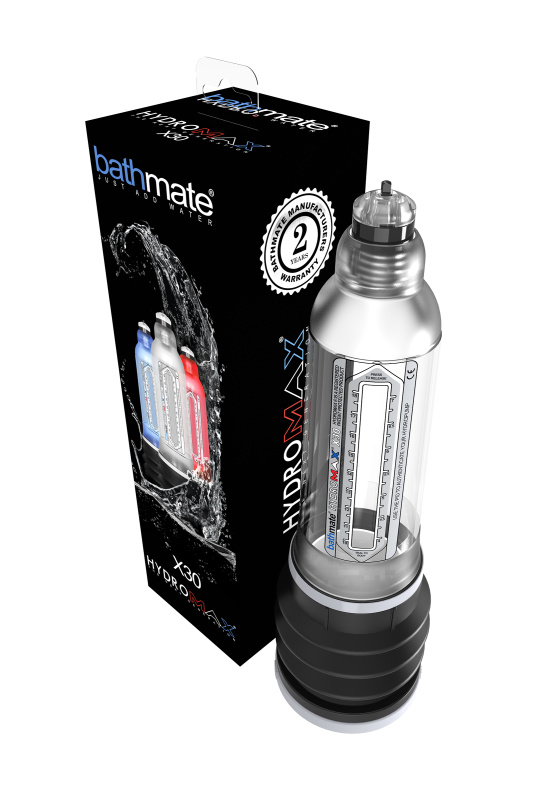 Фото Bathmate, Великобритания Гидропомпа Bathmate Hydromax X30, прозрачная, 30 см