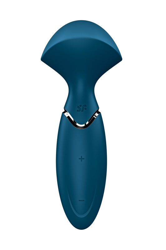 Фото  Вибромассажер для всего тела Satisfyer Mini Wand-er, силикон, синий, 16 см