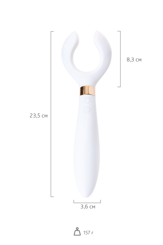 Фото Satisfyer, Германия Многофункциональный стимулятор для пар Satisfyer Partner Multifun 3, силикон, белый, 23,5 см.