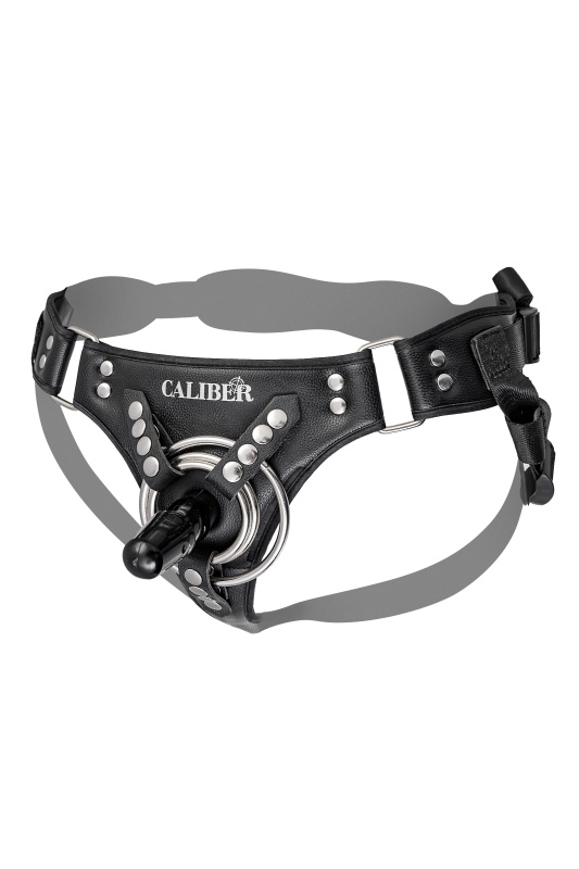 Изображение RealStick Caliber Трусики для страпона RealStick CALIBER, экокожа, черные