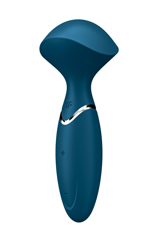 Фото  Вибромассажер для всего тела Satisfyer Mini Wand-er, силикон, синий, 16 см
