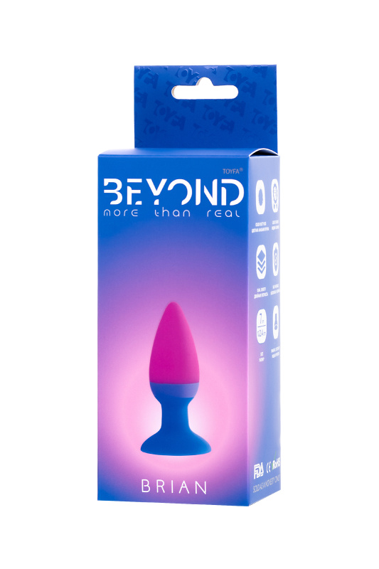 Фото Beyond by Toyfa, Китай Анальная втулка Beyond by Toyfa, Brian, силикон, розовая, 7 см