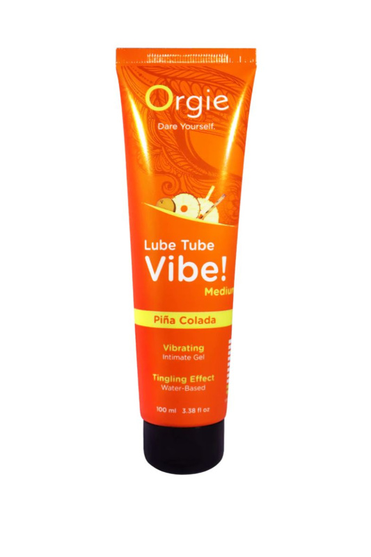 Фото  Интимный гель с эффектом вибрации ORGIE Vibe! Medium - Piña Colada, на водной основе, 100мл