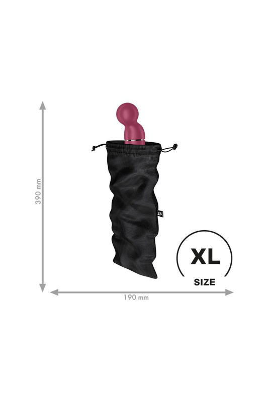 Фото  Мешочек Satisfyer Treasure Bag для хранения игрушек XL, черный, 39*19 см