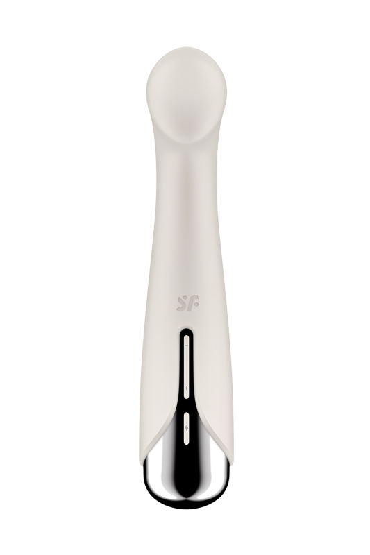 Фото  Вибратор для точки G  с ротацией Satisfyer Spinning G-Spot 1, силикон, бежевый, 16,8 см