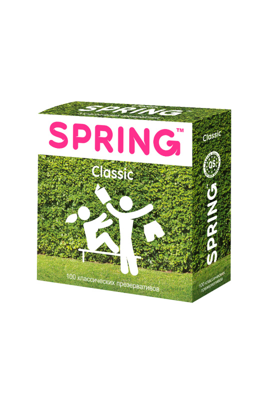 Фото  Презервативы Spring, classic, латекс, классические, 19,5 см, 5,4 см, 3 шт.