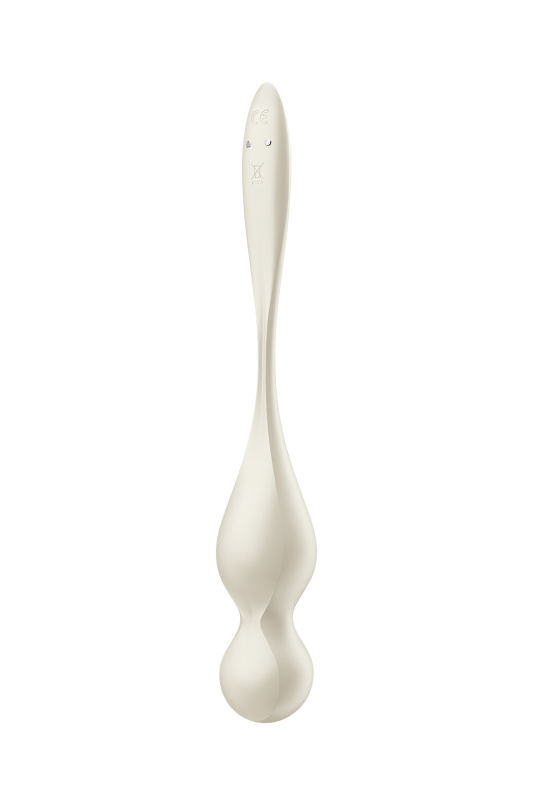 Изображение Satisfyer, Германия Вагинальные шарики с вибрацией Satisfyer Love Birds 1 Connect App, белый, 22,2 см