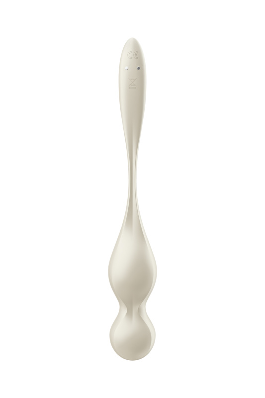 Изображение Satisfyer, Германия Вагинальные шарики с вибрацией Satisfyer Love Birds 1 Connect App, белый, 22,2 см