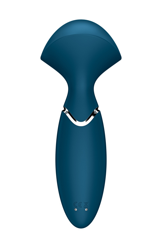 Фото  Вибромассажер для всего тела Satisfyer Mini Wand-er, силикон, синий, 16 см