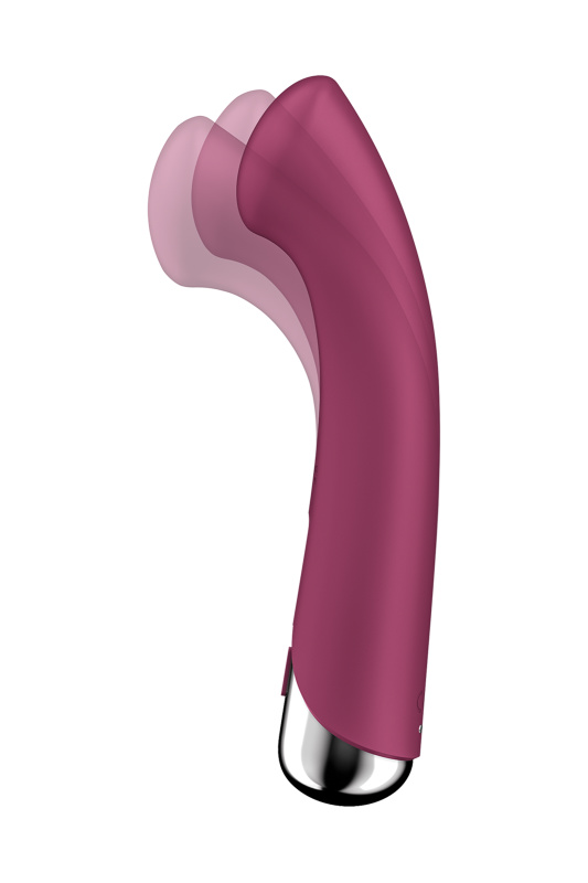 Фото  Вибратор для точки G  с ротацией Satisfyer Spinning G-Spot 1, силикон, бордовый, 16,8 см