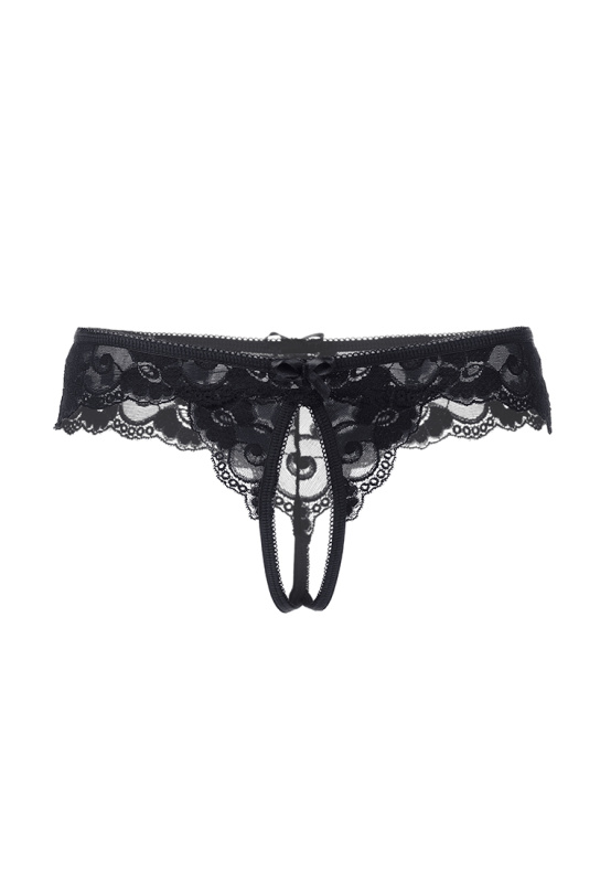 Erolanta Lingerie Эротические трусики Erolanta Madison, черный (42-44) в пакете