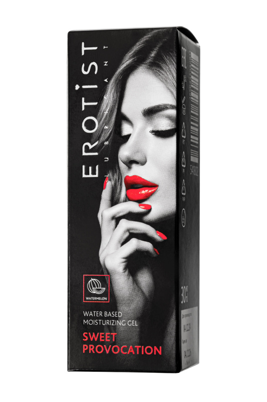 Изображение Erotist Lubricant Съедобный гель Erotist SWEET PROVOCATION: WATERMELON (Сладкая провокация со вкусом арбуза), 30 мл