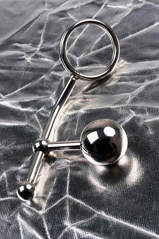 Фото Metal by TOYFA Стринги TOYFA Metal со сменными шарами, серебряные