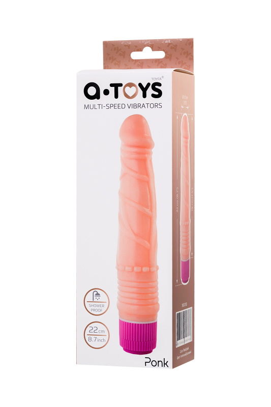 Реалистичный вибратор TOYFA A-Toys Ponk, PVC, телесный, 22 см — купить в Минске Фото Реалистичный вибратор TOYFA A-Toys Ponk, PVC, телесный, 22 см