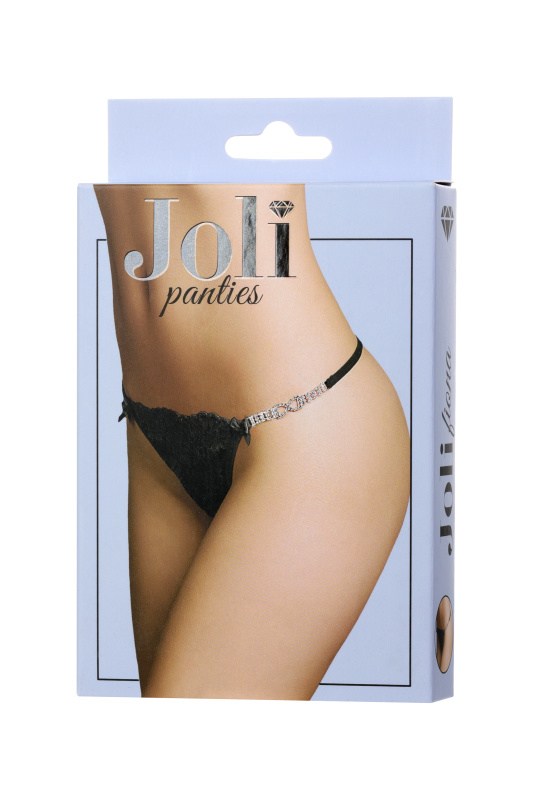 Фото  Трусики со стразами Joli Fiona, черный, OS
