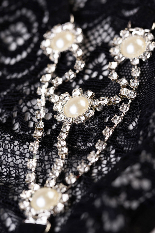 Трусики со стразами Joli Pearl, черный, OS — купить в Минске Фото Трусики со стразами Joli Pearl, черный, OS